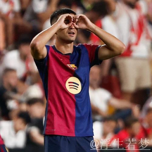 巴萨联赛三连胜领先7分 奥尔莫绝杀亚马尔错失良机